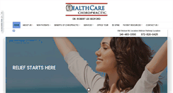 Desktop Screenshot of healthcarechiropractic.net